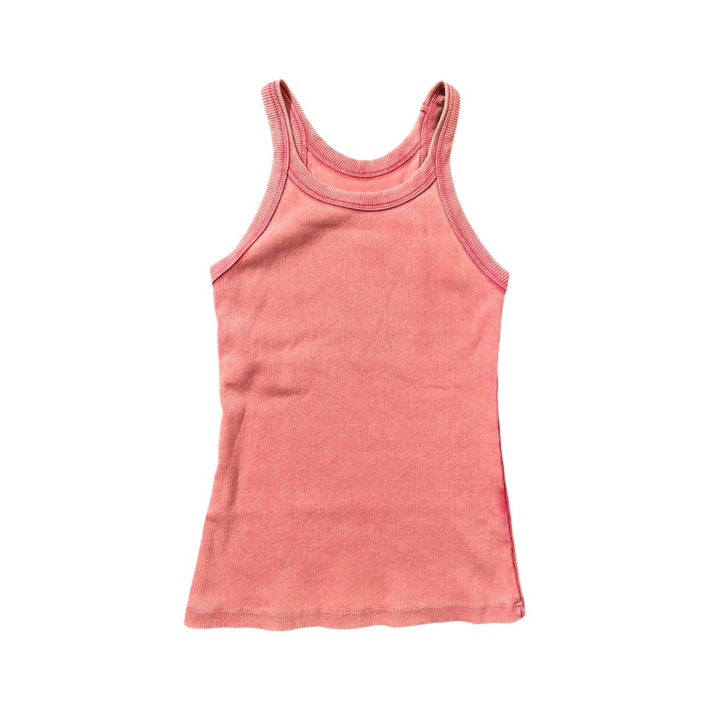 Baci Ribbed Tank Top (Light Pink)
